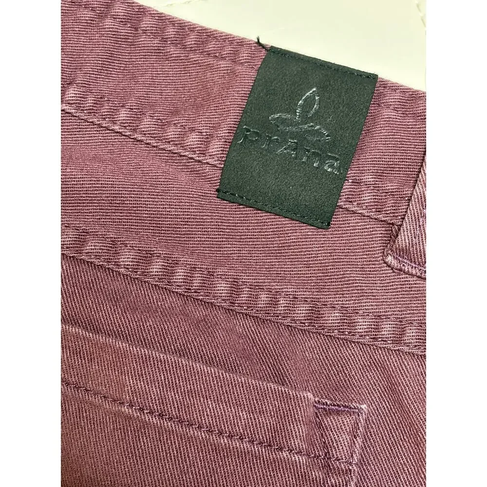 PrAna Plum Born From the Experience Cigarette Jeans size 33